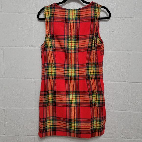 Vera Wang Christmas Academia Plaid Dress - Picture 2 of 10